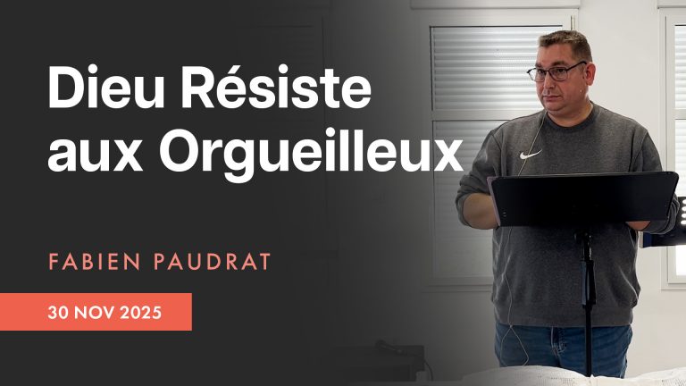 Dieu résiste aux orgueilleux